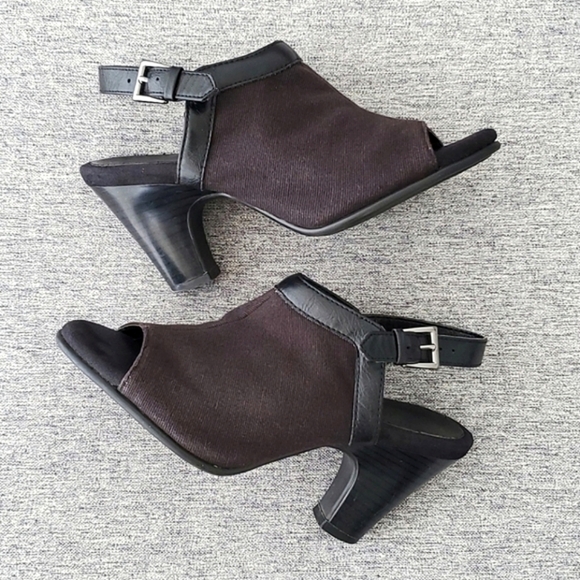 ⭐️3/ $30⭐️ A2 by Aerosoles Women's Black Open Toe Sling Back Shoes Size 5.5 - Picture 6 of 12